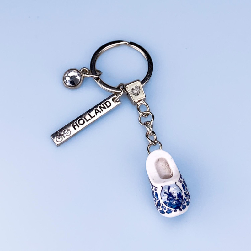 Delftsblauwe Klompsleutelhanger | Souvenir Nederland Delftsblauwe Klompsleutelhanger | Souvenir Nederland