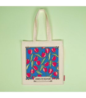 Katoenen tas Tulpen Amsterdam - Hollandse souvenir