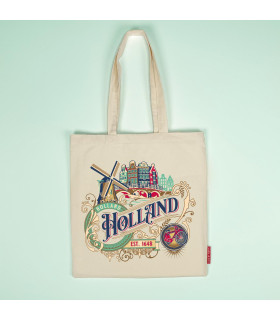 Witte katoenen tas Ornaments Holland - Hollandse souvenir