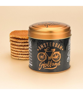 Stroopwafelblik Amsterdam | 8 stuks | Souvenir Nederland
