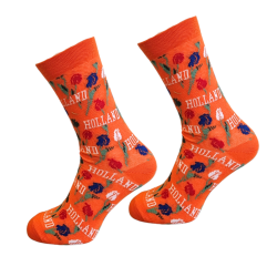 Sokken Oranje - Hollandse Tulpen Prints | Cadeau Nederland