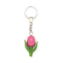 Sleutelhanger Tulp Roze - Origineel Nederlands Design