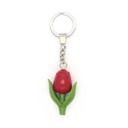 Sleutelhanger Tulp Rood - Origineel Nederlands Design