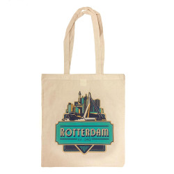 Katoenen Boodschappentas | Rotterdam Skyline Print