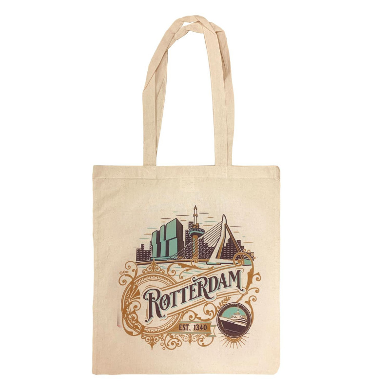 Duurzame Rotterdam Tas | Stadsornamenten Print Duurzame Rotterdam Tas | Stadsornamenten Print