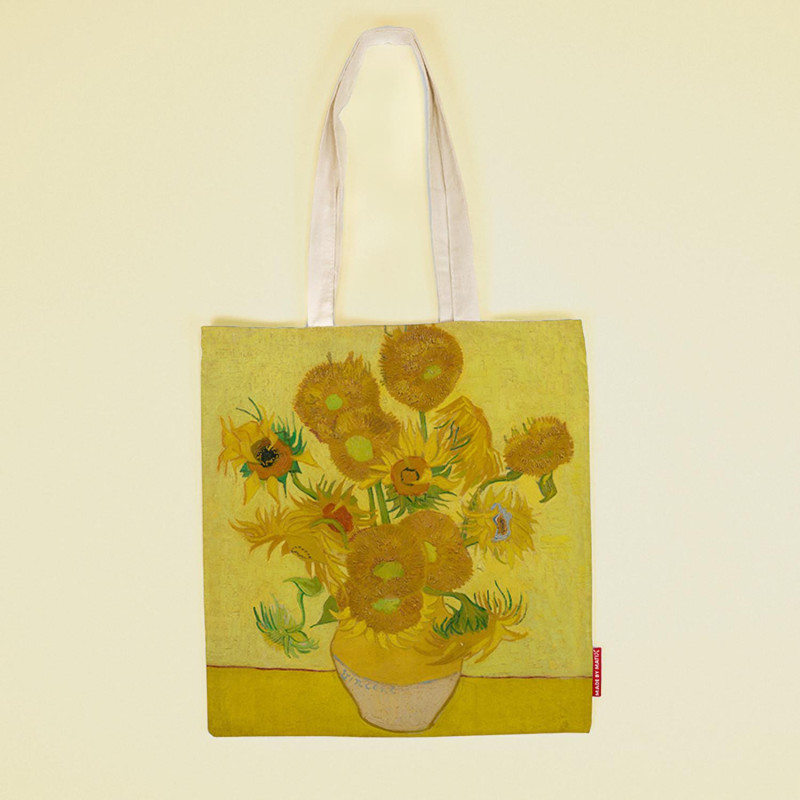 Design Schoudertas 'Zonnebloemen' | Van Gogh | 100% Katoen Design Schoudertas 'Zonnebloemen' | Van Gogh | 100% Katoen