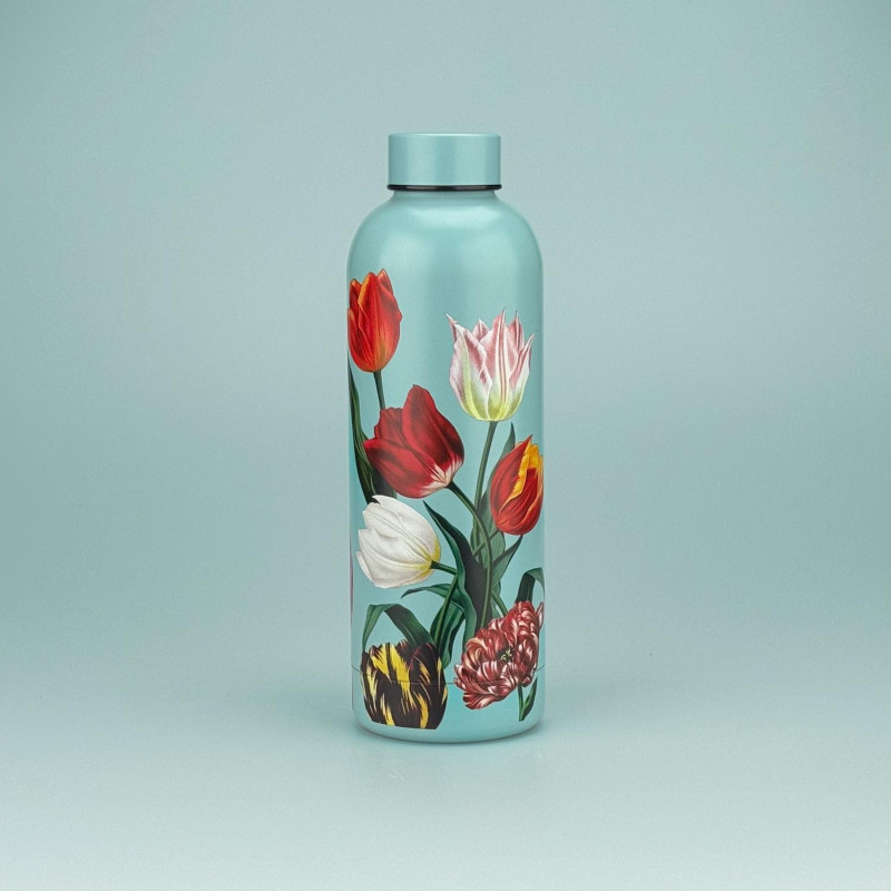 Drinkfles pretty tulips green Drinkfles pretty tulips green