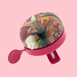 6 cm Fietsbel met Tulpen - Hollandse Fietsaccessoire.