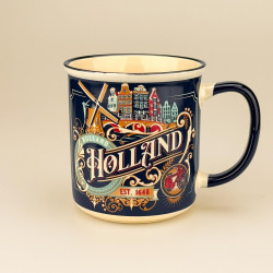Holland Beker Vintage Design | Keramiek Porselein Mok