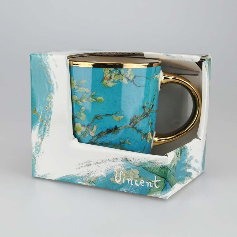 Design Beker 'Amandelbloesem' | Vincent van Gogh | Gouden Oor Design Beker 'Amandelbloesem' | Vincent van Gogh | Gouden Oor