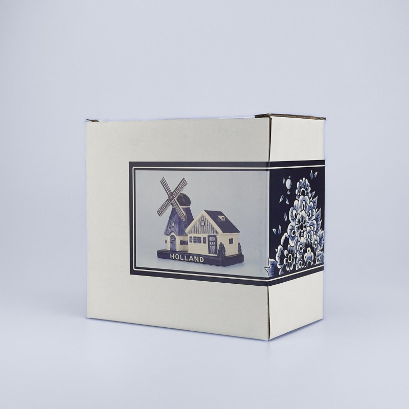 Koop Stellingmolen Holland - Authentiek Delfts Blauw Cadeau Koop Stellingmolen Holland - Authentiek Delfts Blauw Cadeau