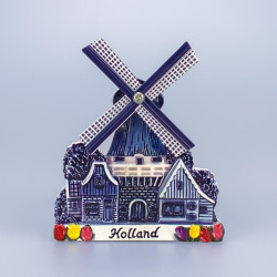 Gedetailleerde 3D Molen Magneet - Polyprint Hollandse Scène