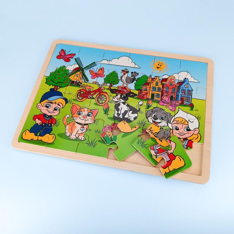 Houten Legpuzzel Holland voor Kinderen Houten Legpuzzel Holland voor Kinderen