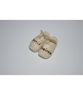 Miniklompjes van 6 cm met gebrande namen Miniklompjes van 6 cm met gebrande namen