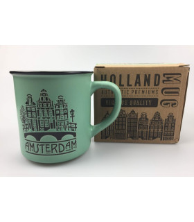 Mok Amsterdam Groen Old Style Mok Amsterdam Groen Old Style
